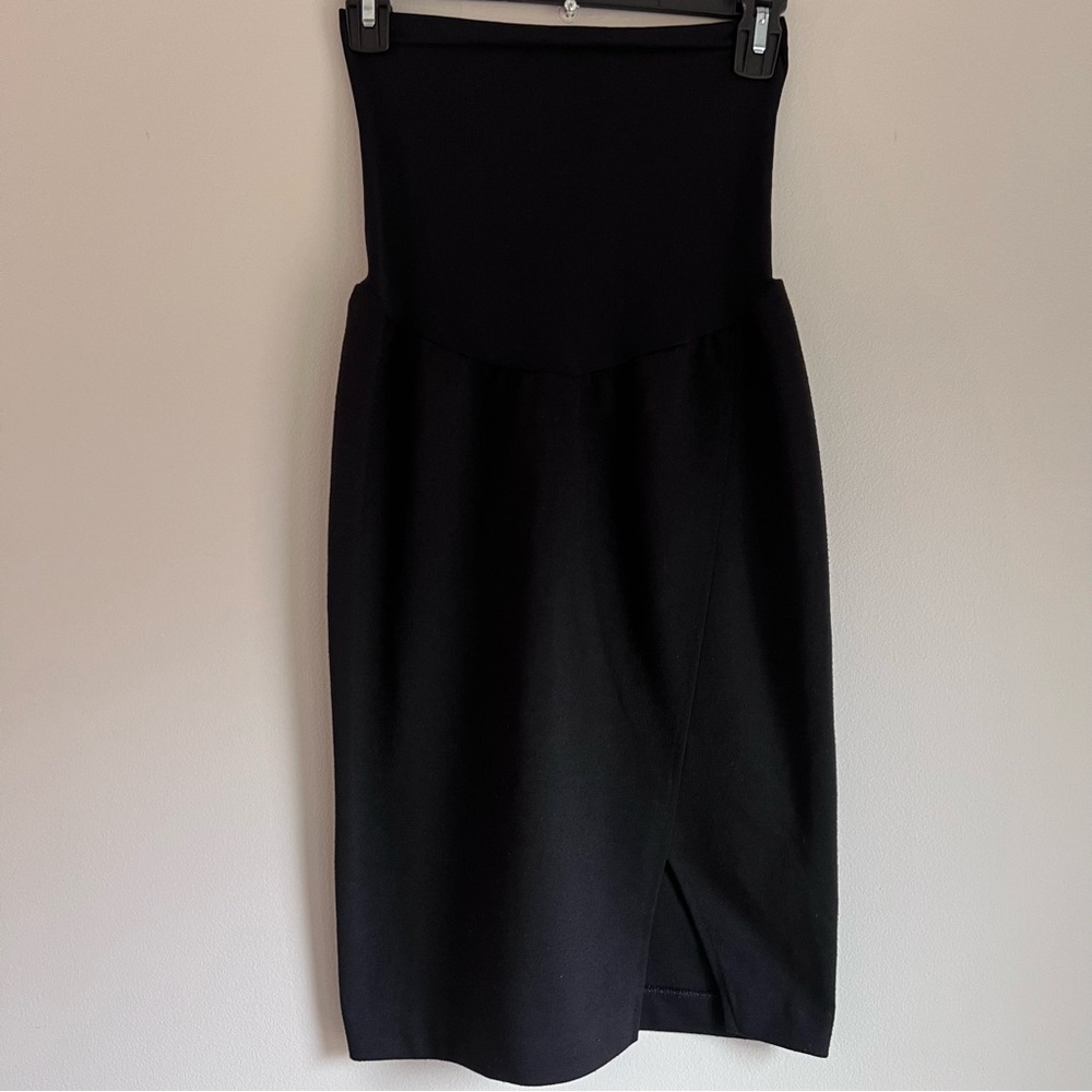 Motherhood Maternity Black Midi Pencil Skirt Size Small